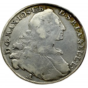 Niemcy, Bawaria, Maksymilian III Józef, talar 1765 A, Amberg
