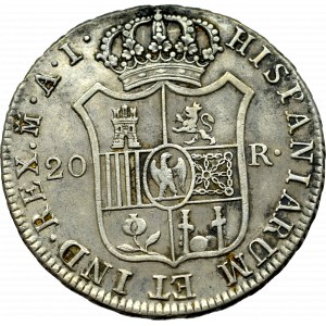 Spain, silver 20 Reales 1810