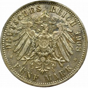 Germany, Preussen, 5 mark 1908