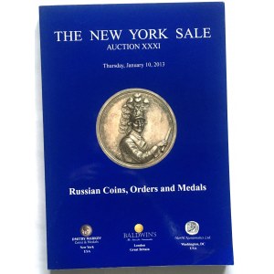 Katalog aukcyjny, THE NEW YORK SALE XXXI/2013 r - bardzo rzadkie i ciekawe, monety carskiej rosji i polsko-rosyjskie