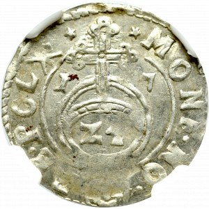 Zygmunt III Waza, Półtorak 1617, Kraków - NGC AU58