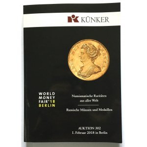 Katalog aukcyjny, Künker 302/2018 r - bardzo rzadkie ciekawe, monety polskie