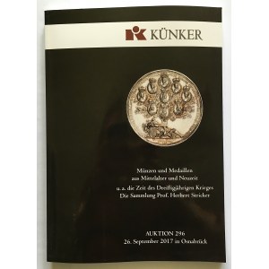 Katalog aukcyjny, Künker 296/2017 r - bardzo rzadkie ciekawe, monety polskie i polsko-saskie