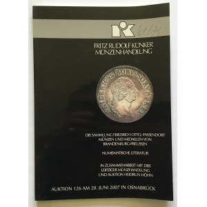 Katalog aukcyjny, Künker 126/2007 r - bardzo rzadkie ciekawe, monety polskie i prusko-polskie