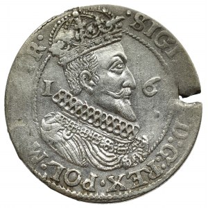 Sigismund III, 18 groschen 1624, Danzig - date overstriked