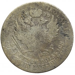 Kingdom of Poland, Nicholas I, 5 zloty 1829