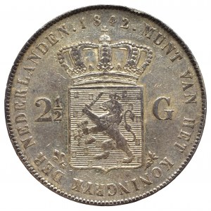 Niderlandy, 2 1/2 Guldena 1842