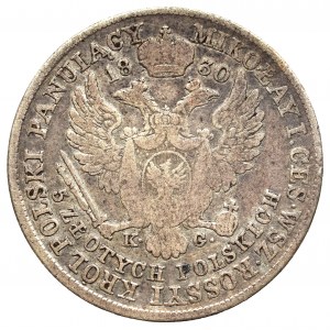 Kingdom of Poland, Nicholas I, 5 zloty 1830