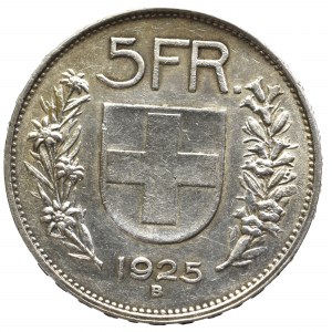 Switzerland, 5 frank 1925