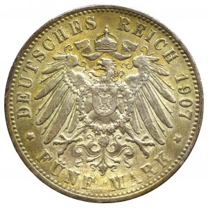Niemcy, Badenia, 5 marek 1907