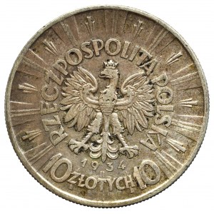 II Rzeczpospolita, 10 złotych 1934 Piłsudski