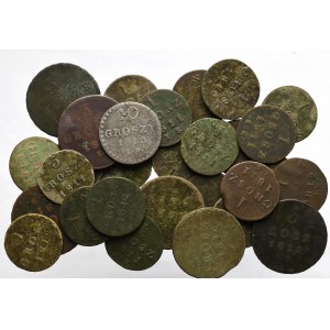 Księstwo Warszawskie, Zestaw monet - 30 egzemplarzy