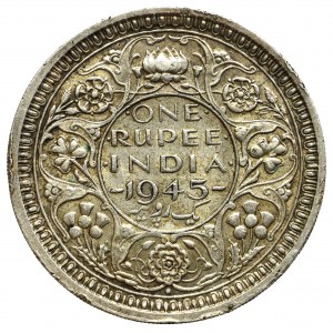 India, 1 rupia 1945