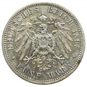 Germany, Preussen, 5 mark 1895