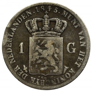 Nederland, 1 gulden 1845