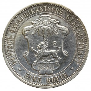 German East Africa, 1 rupii 1890