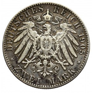 Germany, Saxony, 2 mark 1904