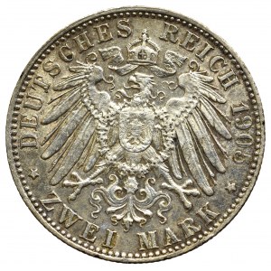 Niemcy, Bayern, 2 marki 1905