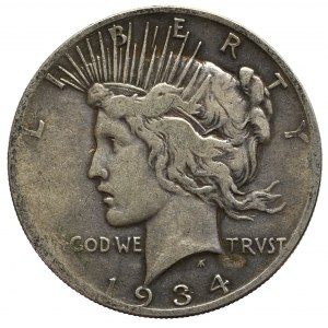 USA, 1 dolar 1934 Peace dollar