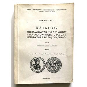 Edmund Kopicki, Katalog podstawowych typów monet i banknotów Polski oraz ziem historycznie z Polską związanych, Tom IX