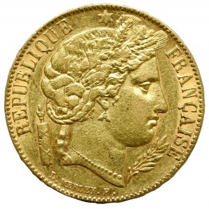 Francja, 20 franków 1851