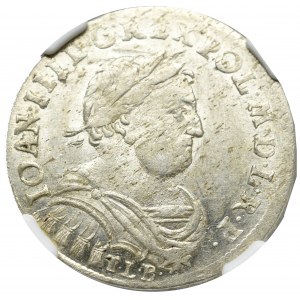 John III Sobieski, 18 groschen 1684, Bromberg - NGC MS62