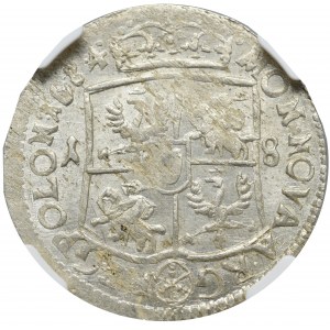 John III Sobieski, 18 groschen 1684, Bromberg - NGC MS62