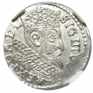 Sigismund III Vasa, 3 groschen 1598, Bromberg - NGC MS65