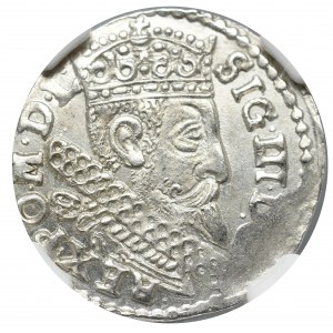 Zygmunt III Waza, Trojak 1598, Bydgoszcz - nieopisany NGC MS65