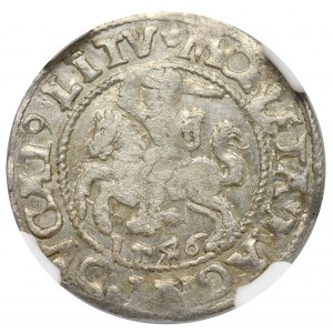 Sigismund II Augustus, Halfgroat 1546, Vilnius - NGC MS63