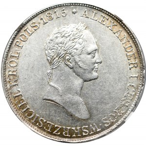 Królestwo Polskie, Mikołaj I, 5 złotych 1831 KG Warszawa - NGC MS61