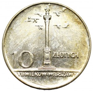 PRL, 10 złotych 1966 - Mała kolumna