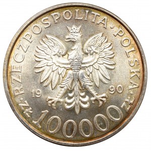 III RP, 100.000 złotych 1990 Solidarność