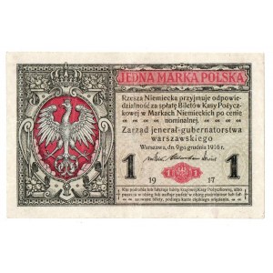 II Republic of Poland, 1 mark 1916 B Generał