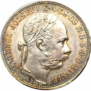 Hungary, Franz Joseph, 1 forint 1887, Kremnitz