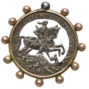 Ungarn, St. Georg, Schutzpatron der Reiter, Brosche