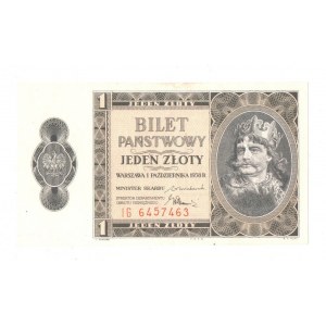 II RP, 1 złoty 1938 1 października 1938 IG