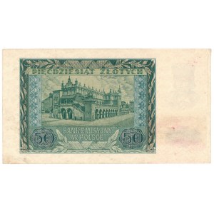 Generalne Gubernatorstwo, 50 złotych 1940 A