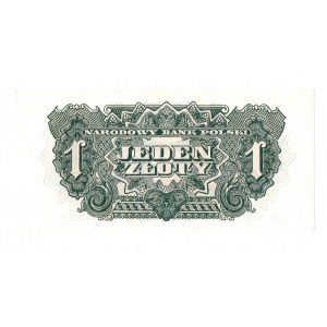PRL, 1 złoty 1944 , seria I - ...obowiązkowym... AA