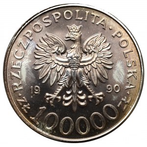 III RP, 100.000 złotych 1990 Solidarność