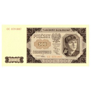 PRL, 500 złotych 1948 CC