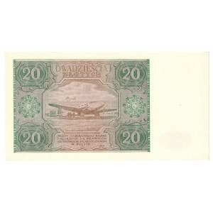 PRL, 20 złotych 1946 F