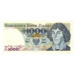 PRL, 1000 złotych 1975 AA