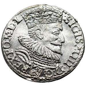 Sigismund III Vasa, 3 groschen 1594, Marienburg - NGC AU58