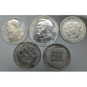PRL, zestaw srebrnych monet