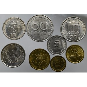 Grecja, zestaw monet
