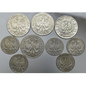 II RP, Zestaw monet srebrnych
