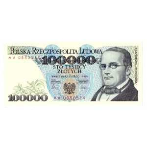 Peoples Republic of Poland, 100000 zloty 1990 BA