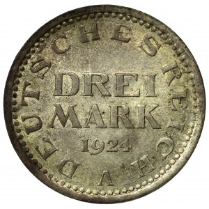 Germany, 3 marks 1924