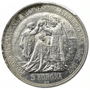 Hungary, Franz Joseph, 5 corona 1907